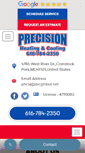 Mobile Screenshot of precisionheatingandcooling.net